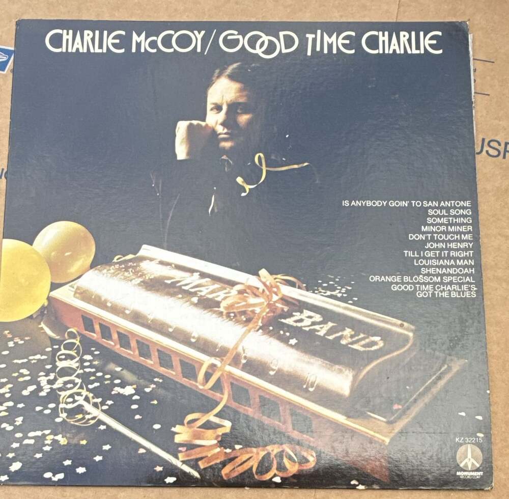 Charlie McCoy Good Time Charlie Vinyl LP Record KZ 32215 Monument Records 1973